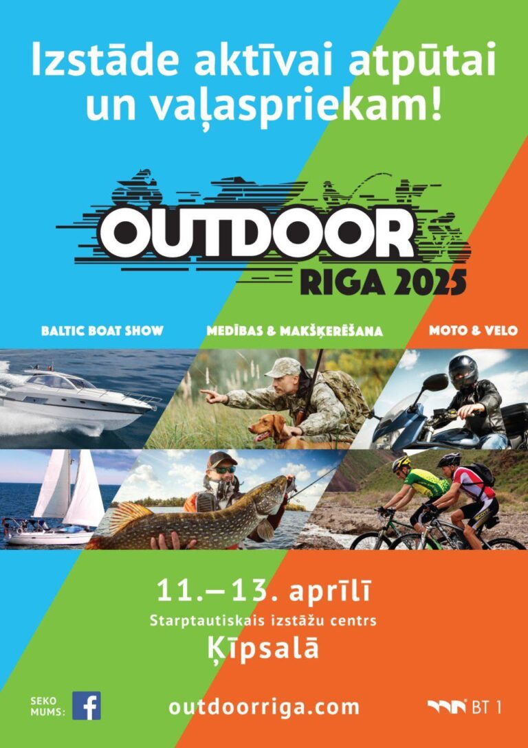 Satiec Latvijas ūdensmotociklu sporta asociāciju izstādē “Outdoor Riga 2025”